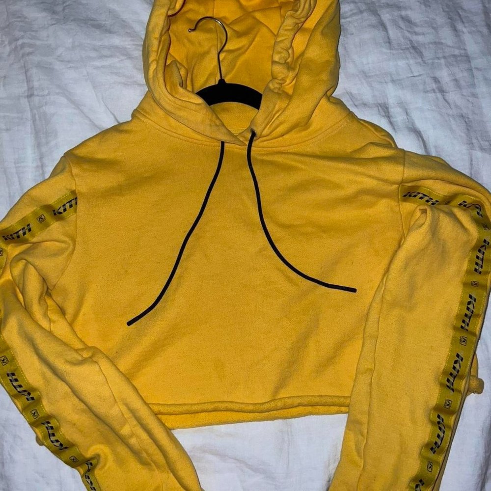Kith Yellow Cropped Sweatshirt